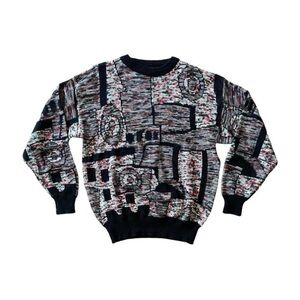 Vintage Alan Stuart Multicolor Knit Sweater - Size L